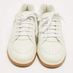 Pre Owned Saint Laurent White SL/61 Lace Up Sneakers Size 40