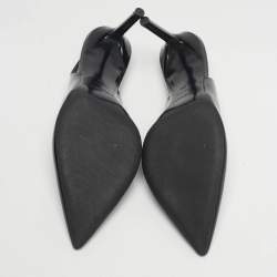 مملوكة مسبقًا Saint Laurent Anja Size 39 Black Patent Leather Slimgback Pumps