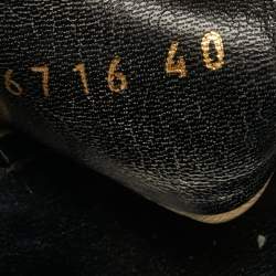 Pre Owned صندل سان لوران بيانكا سير كاحل جلد كريمي مقاس 40