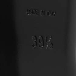 Pre Owned Saint Laurent Paris Candy Size 39.5 Blue Denim Ankle Strap Platform Sandals