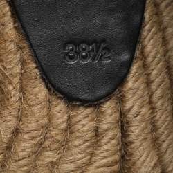 Pre Owned حذاء إسبادريل سان لوران فلات جلد بيج كاساندرا مقاس 39