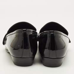 مملوكة مسبقًا Saint Laurent Deven Size 38 Black Patent Leather Loafers