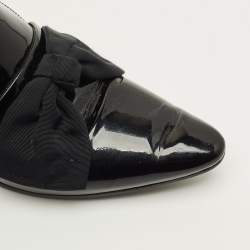 مملوكة مسبقًا Saint Laurent Deven Size 38 Black Patent Leather Loafers
