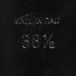 Pre Owned صندل سلايد سان لوران للولو جلد لامع أحمر مقاس 38.5