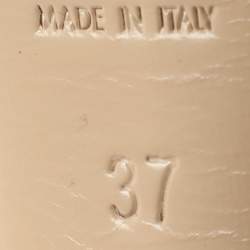 Pre Owned Saint Laurent Paris Tribute Size 37 Yellow Patent Leather Platform Sandals