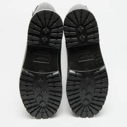 مملوكة مسبقًا Saint Laurent Wellington Size 37 Black Rubber Rain Boots