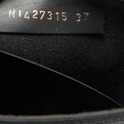 مملوكة مسبقًا Saint Laurent Wellington Size 37 Black Rubber Rain Boots