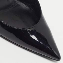 مملوكة مسبقًا Saint Laurent Opyum Size 38 Black Patent Leather Pumps