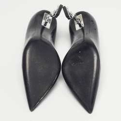 مملوكة مسبقًا Saint Laurent Opyum Size 38 Black Patent Leather Pumps