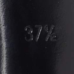 Pre Owned Saint Laurent Picasso Size 37.5 Blue Suede Ankle Strap Sandals