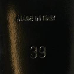 Pre Owned Saint Laurent Lee Size 39 Black Leather Slingback Pumps