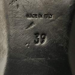 Pre Owned حذاء سنيك باك فلات سكن باك سان لوران جلد كريمي مقاس 39