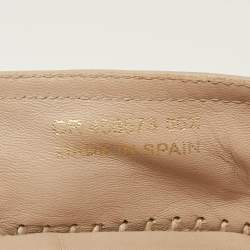 Pre Owned حذاء إسبادريل فلات سان لوران كاساندرا جلد كريمي مقاس 36.5