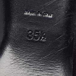 مملوكة مسبقًا خُفّ سان لوران ليدو أسود حرير مُسطَّح مقاس 35.5