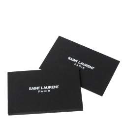 Pre Owned Saint Laurent Paris Bronze Snake Embossed Leather Tribute Flat Slides Size 37