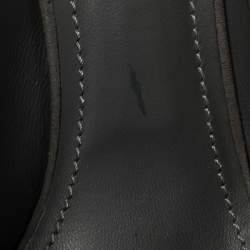 Pre Owned Saint Laurent Grey Suede Tribtoo Platform Pumps Size 41.5