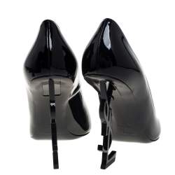 مملوكة مسبقًا Saint Laurent Black Patent Leather Opyum Pumps Size 39