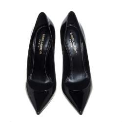 مملوكة مسبقًا Saint Laurent Black Patent Leather Opyum Pumps Size 39