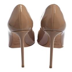 مملوكة مسبقًا Saint Laurent Beige Patent Leather Anja Pumps Size 37