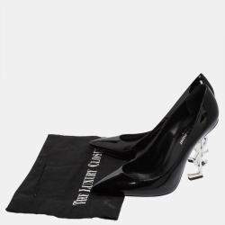 Saint Laurent Paris Black Patent Leather Opyum Pointed Toe Pumps Size 39