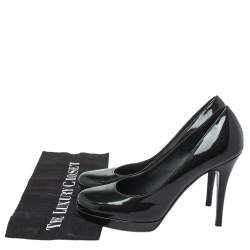 Saint Laurent Green Patent Leather Pumps Size 38.5