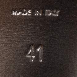 Pre Owned Saint Laurent Metallic Tricolor Leather Tribute Platform Ankle Strap Sandals Size 41