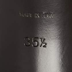 Pre Owned Saint Laurent Tan Leather Tribute Stiletto Sandals Size 35.5