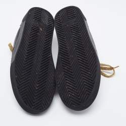 Saint Laurent Black Leather Low Top Sneakers Size 36