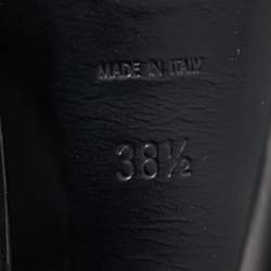 Pre Owned Saint Laurent Black Leather Tribute Platform Sandals Size 38.5