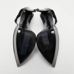 Saint Laurent Black Patent Leather Betty Ankle Strap Pumps Size 39