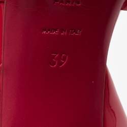 مملوكة مسبقًا Saint Laurent Pink Patent Leather Tribute Sandals Size 39