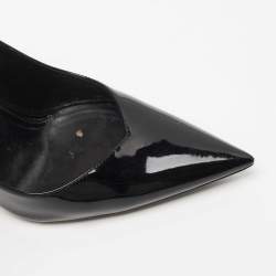 Pre Owned Saint Laurent Black Patent Leather Kiki Pumps Size 36