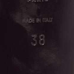 Pre Owned Saint Laurent Purple Patent Leather Tribute Sandals Size 38