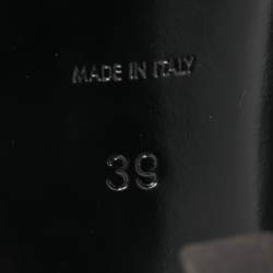 Pre Owned Saint Laurent Black Patent Leather Vesper Slingback Pumps Size 39