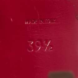 Pre Owned Saint Laurent Pink Leather Tribute Sandals Size 39.5