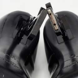 Pre Owned Saint Laurent Black Patent Leather Opyum Pumps Size 38