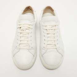 Saint Laurent White Leather Andy Sneakers Size 38
