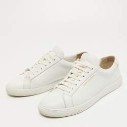 Saint Laurent White Leather Andy Sneakers Size 38
