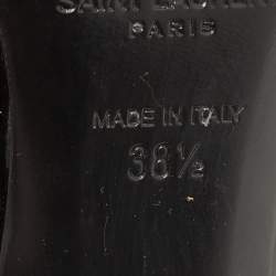 Pre Owned Saint Laurent Black Patent Leather Opyum Pumps Size 38.5