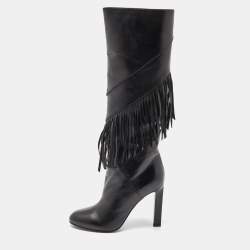 Saint laurent fringe clearance boots