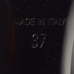 Pre Owned Saint Laurent Black Patent Leather Opyum Pumps Size 37