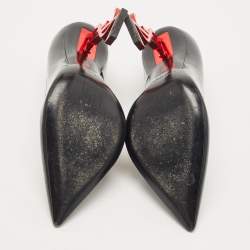 Pre Owned Saint Laurent Black Patent Leather Opyum Pumps Size 37