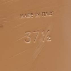 مملوكة مسبقًا Saint Laurent Beige Patent Leather Tribute Sandals Size 37.5