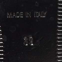 Pre Owned Saint Laurent Black Leather Penny Loafer Size 39