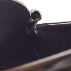 Pre Owned Saint Laurent Black Leather Penny Loafer Size 39