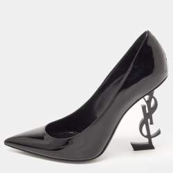 Saint Laurent Black Patent Opyum Pumps Size 37