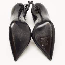 Saint Laurent Black Patent Opyum Pumps Size 37