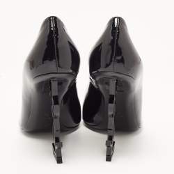 Saint Laurent Black Patent Opyum Pumps Size 37