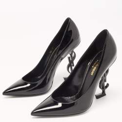 Saint Laurent Black Patent Opyum Pumps Size 37