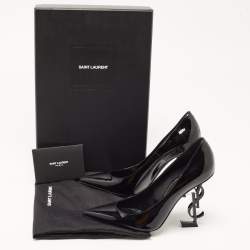 Saint Laurent Black Patent Opyum Pumps Size 37